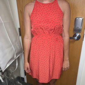 Everly orange pattern dress